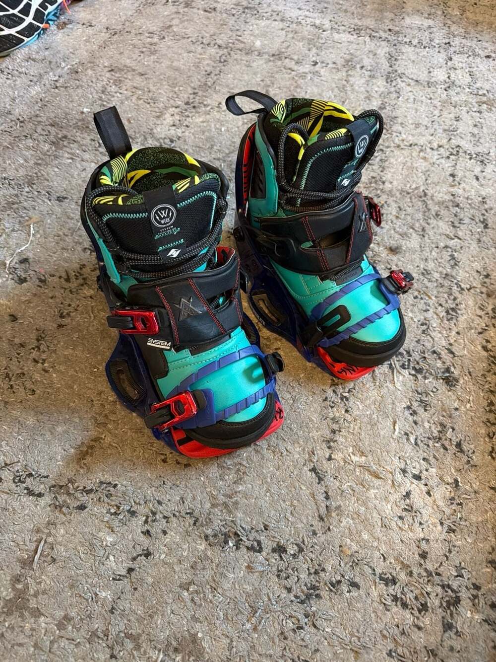 Hyperlite System Pro Highback Wakeboard Bindings, - image 1